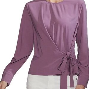Vince Camuto – Side Tie Crepe Blouse TULIP  XXS